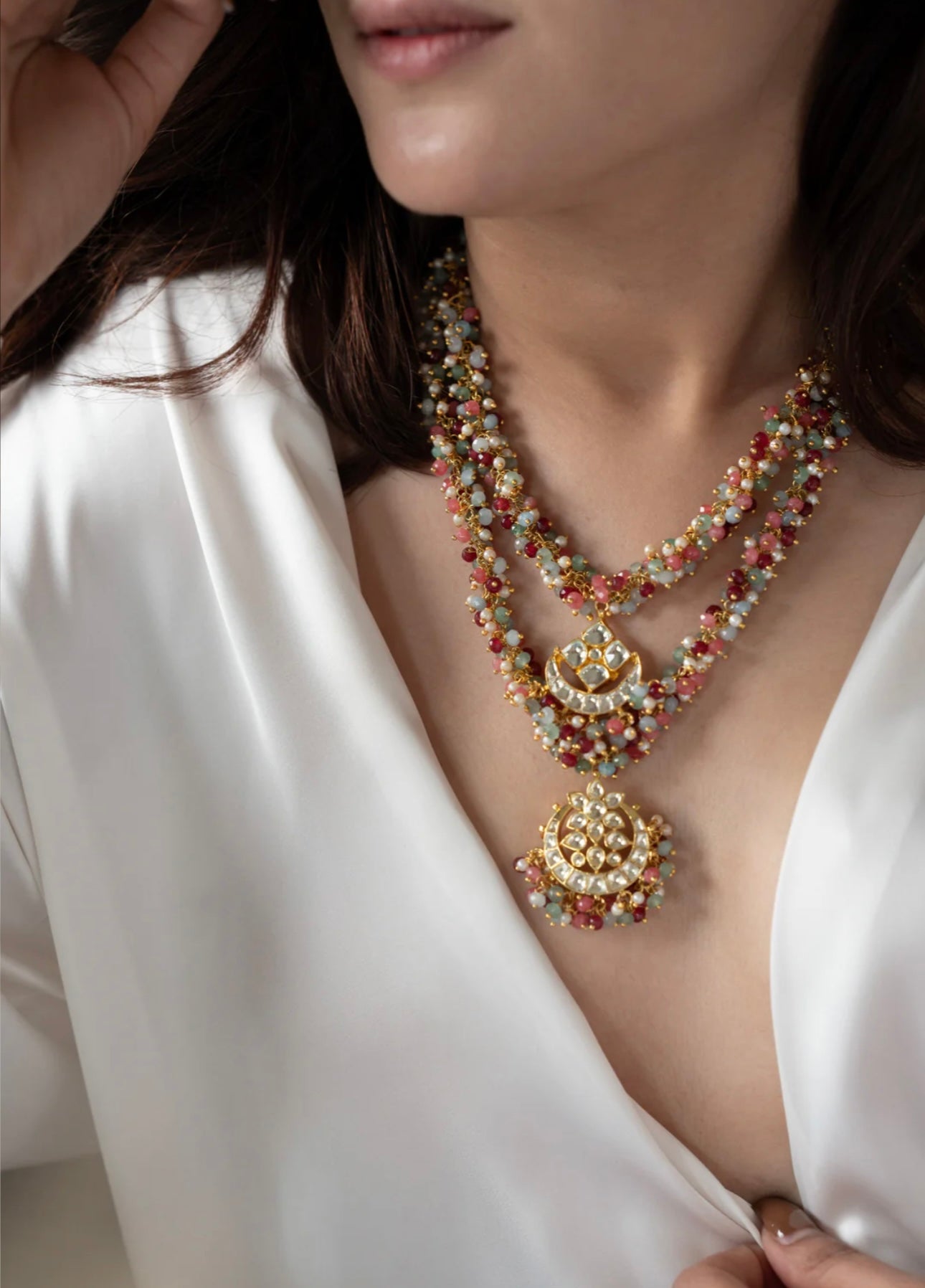 Ivory Multigem Necklace