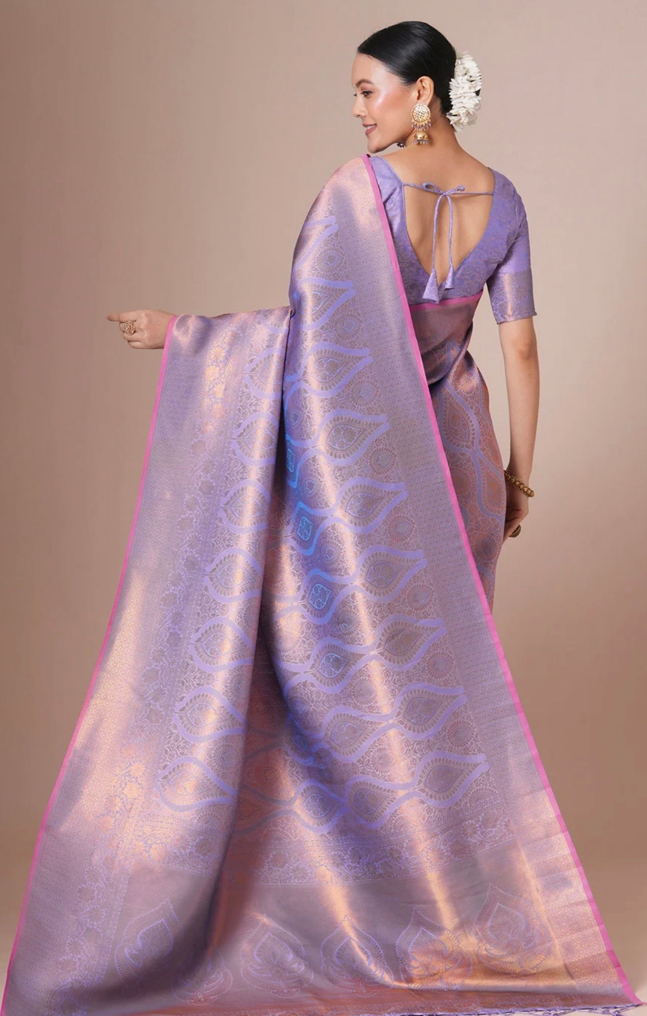 Lavender Kanjeevaram