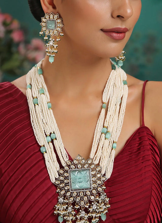 Ruhi Pearl Turquoise Set