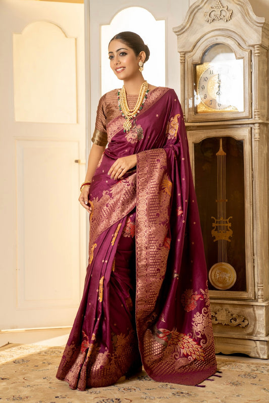 Purple Katan Silk
