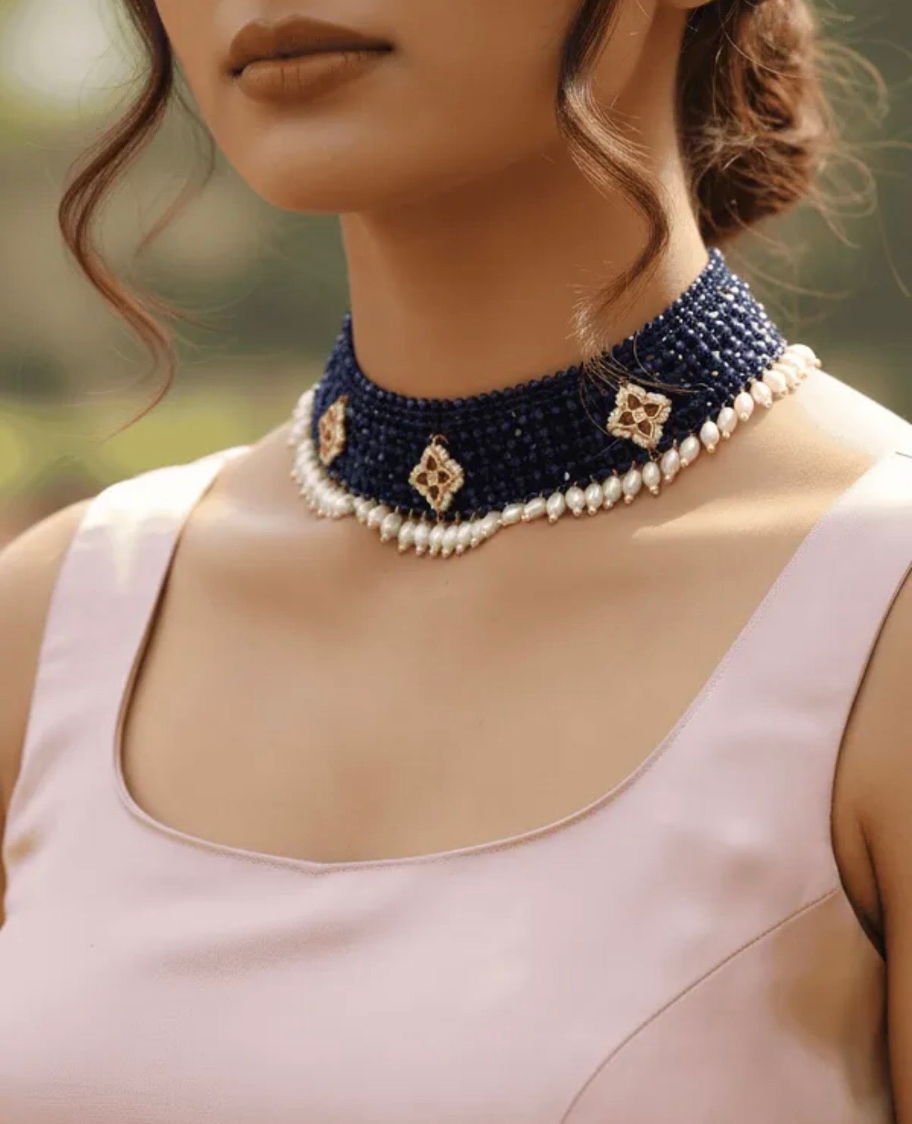 Blue Sapphire NecklaceSet
