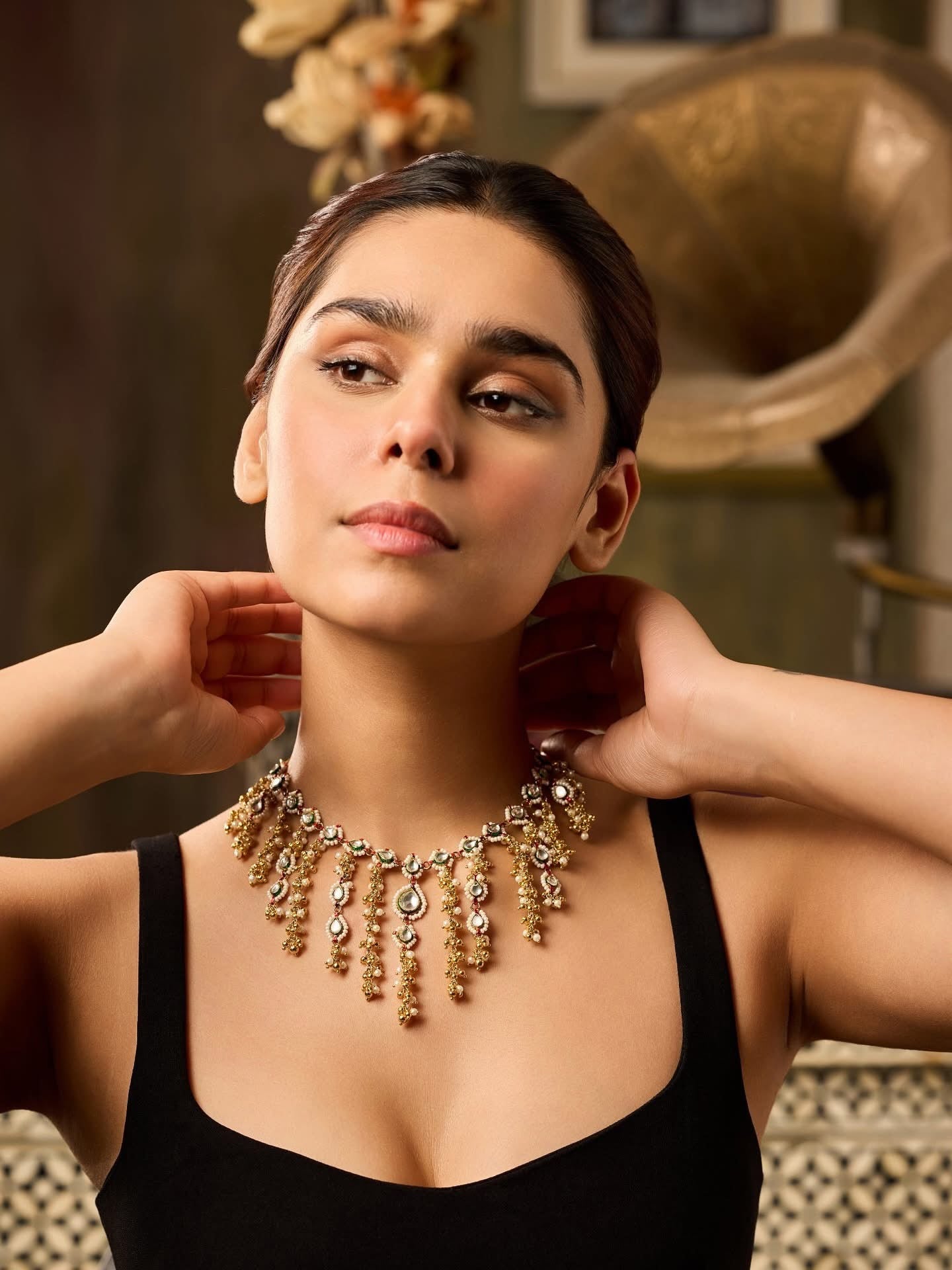 Chandelier Necklace set