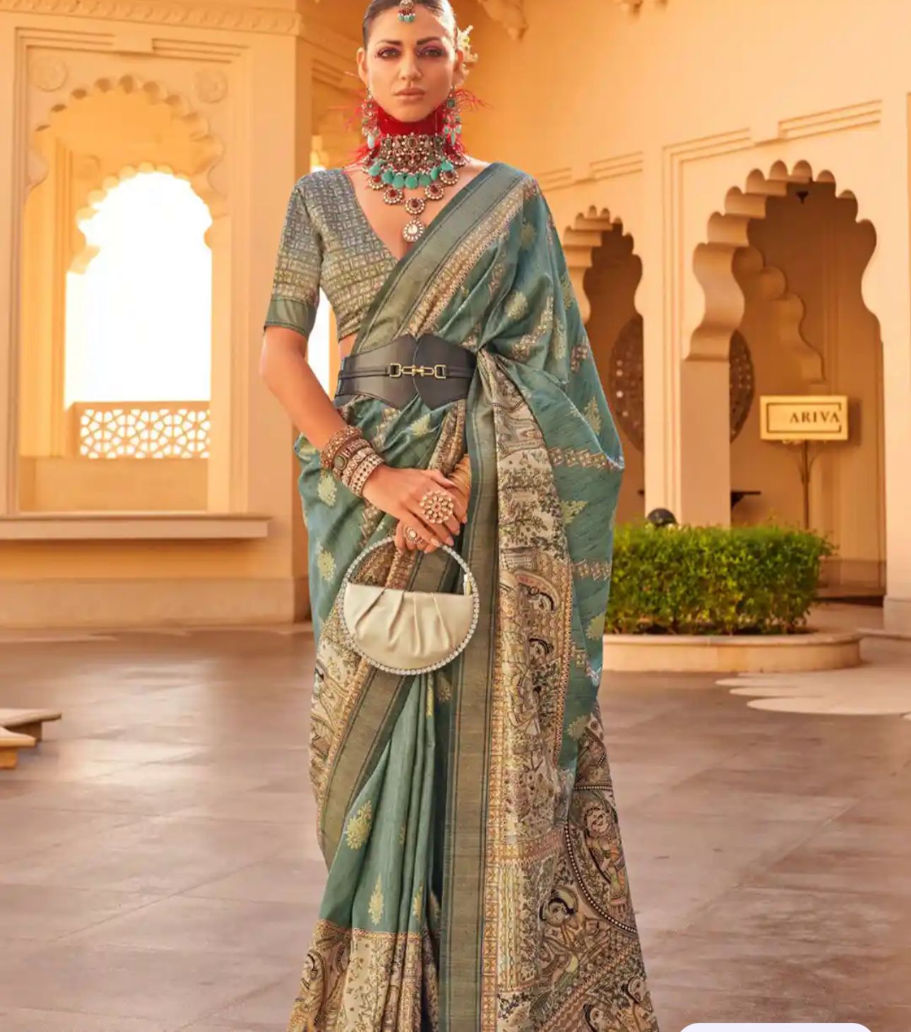 Green Patola Saree