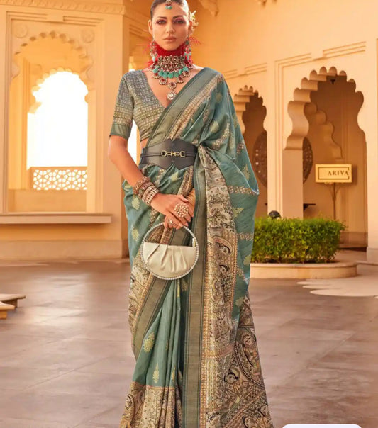 Green Patola Saree