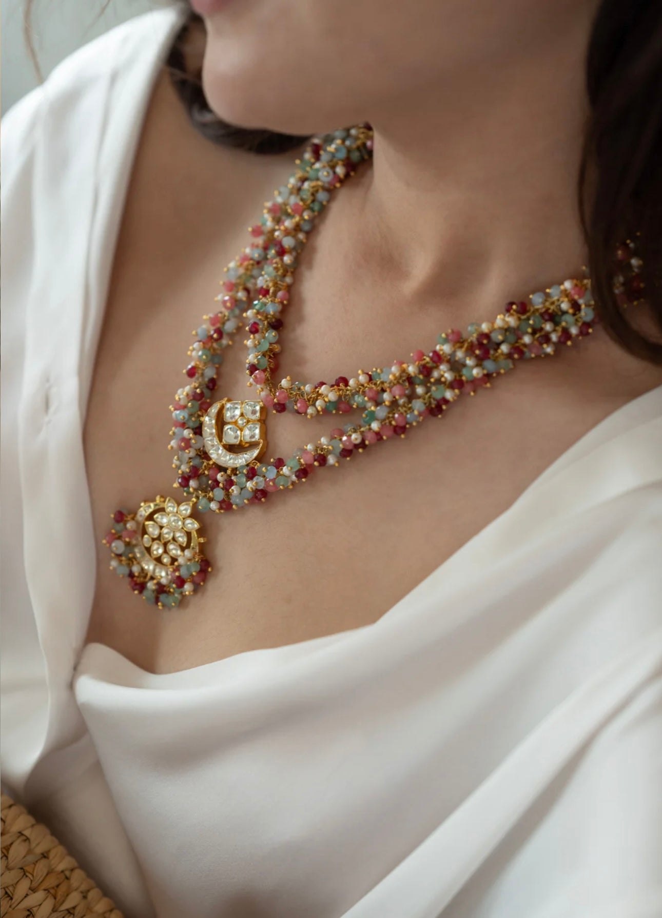 Ivory Multigem Necklace