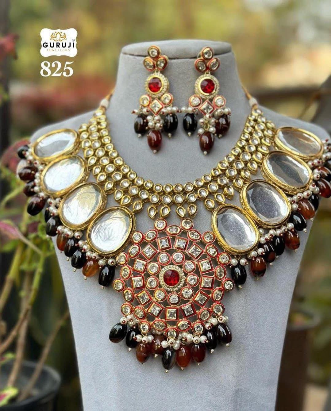 Peacock necklace set