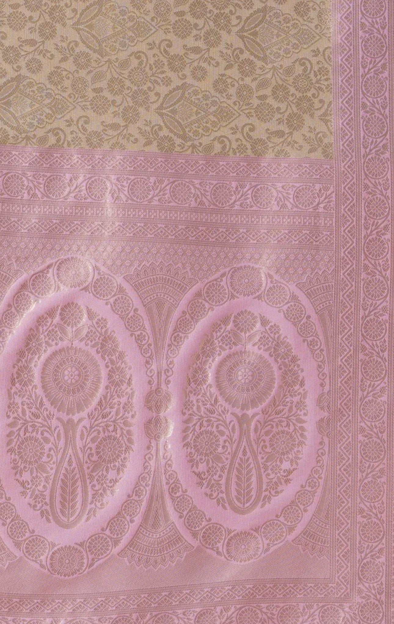 Cream Kanjiwaram