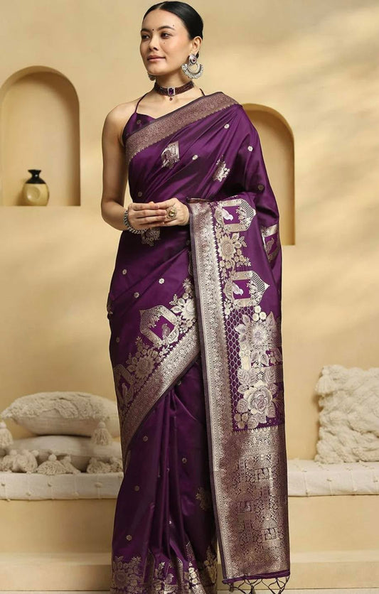 Purple Artisti Saree
