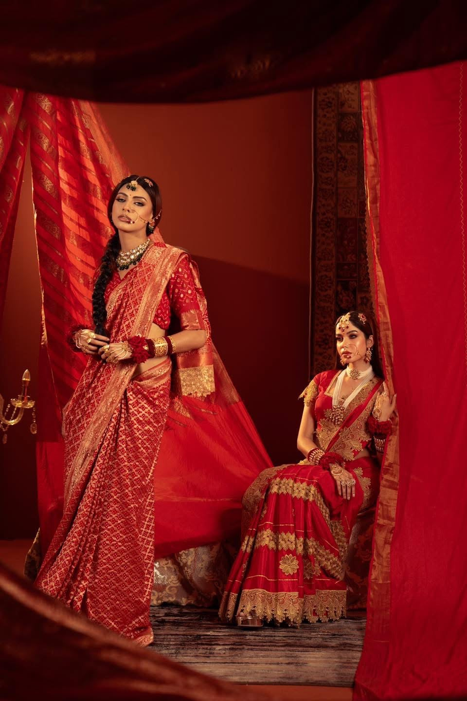 Red Gadwal Silk