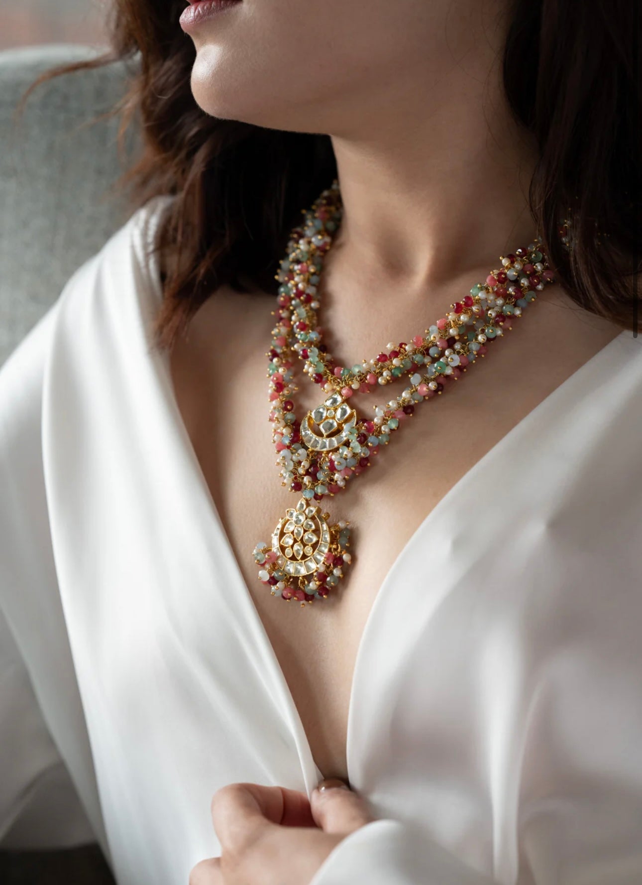 Ivory Multigem Necklace